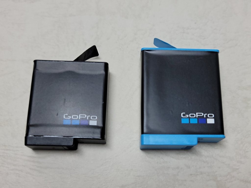 GoPro HERO9のバッテリー比較