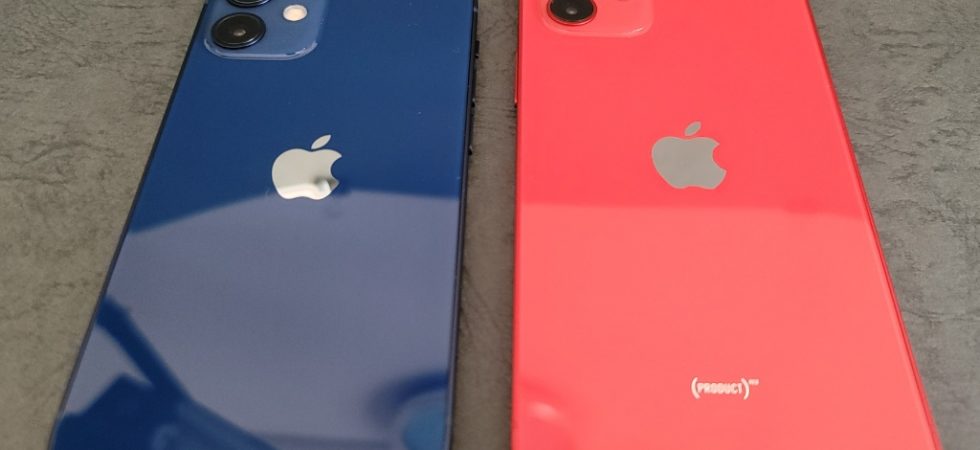 iPhone 12 miniと無印を比較