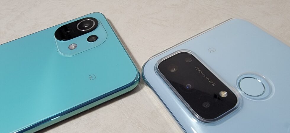 Mi 11 Lite 5GとReno5 A