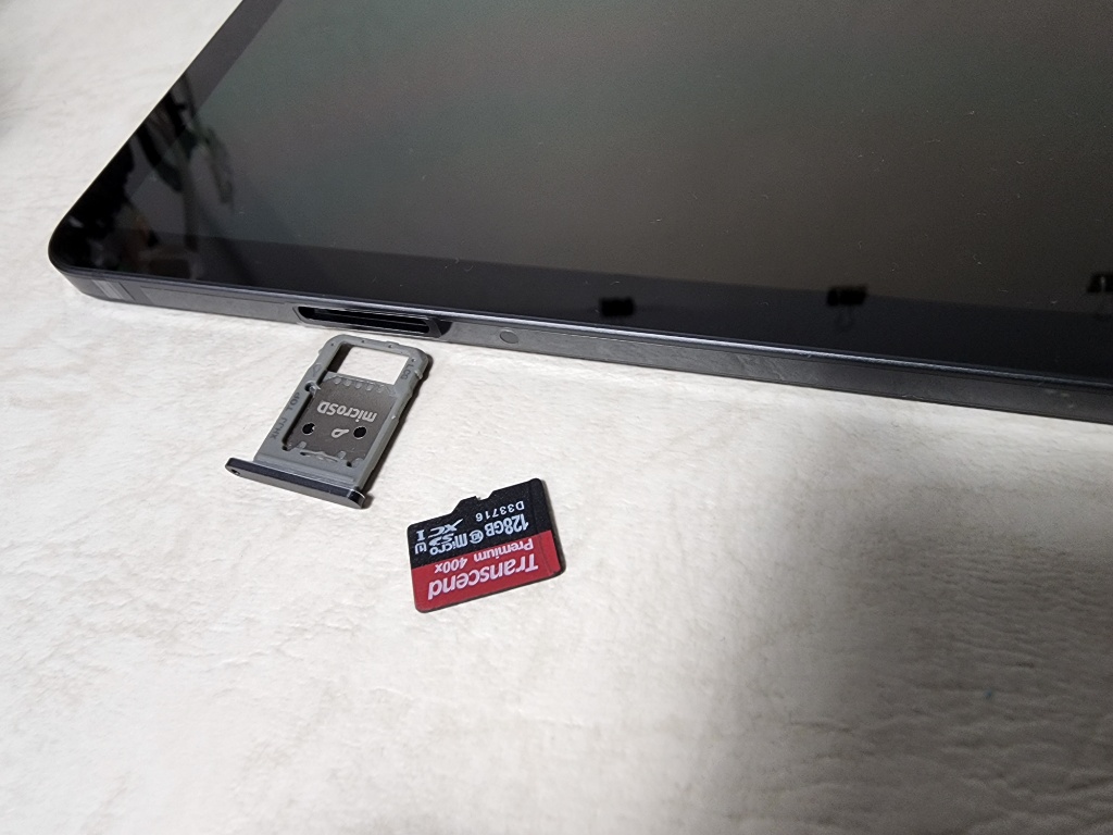 GalaxyTabS8+SDカード