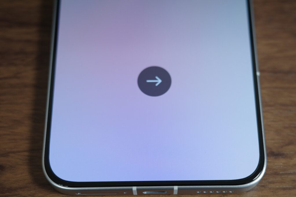 POCO F7の画面下部