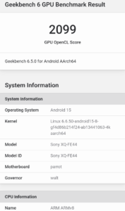 Xperia 10 VIIのGeekbench 6のGPU