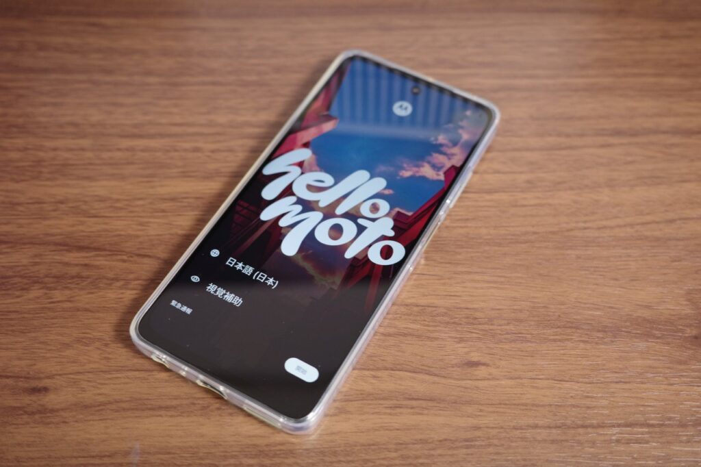 moto g66j 5Gのケース前面