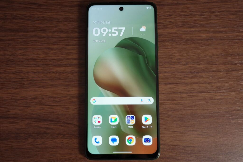 moto g66j 5Gの画面