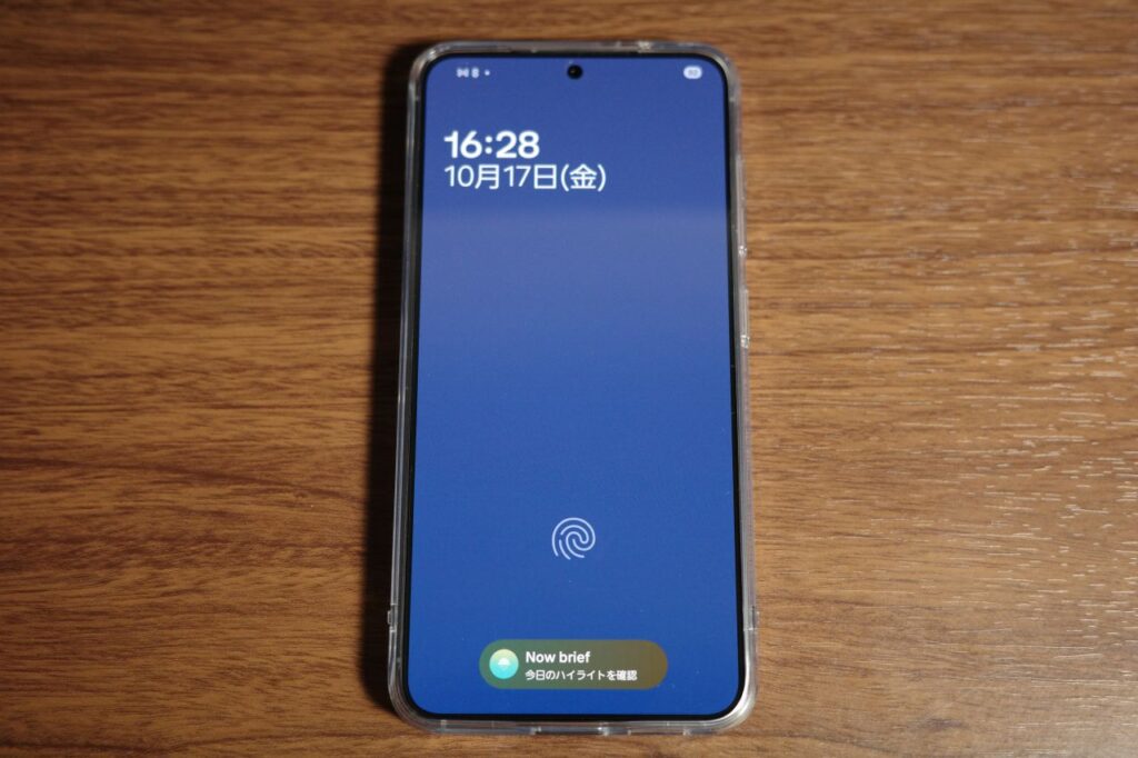 Galaxy S25のケース前面