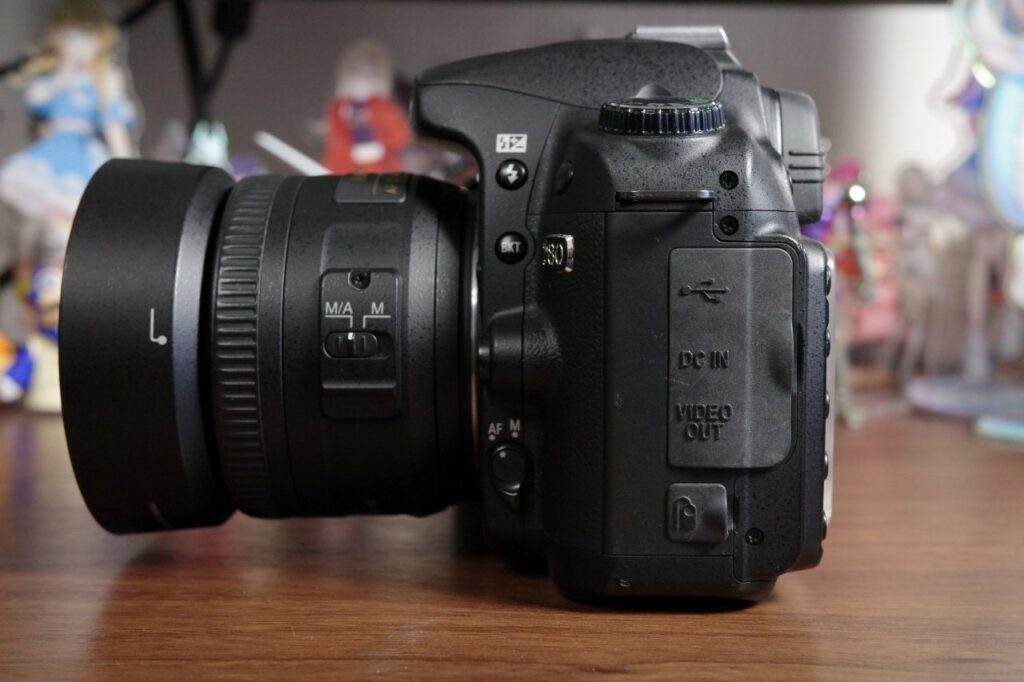 Nikon D80の側面