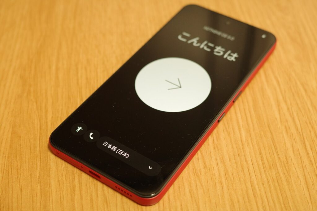 Nothing Phone (3a) Lite画面点灯