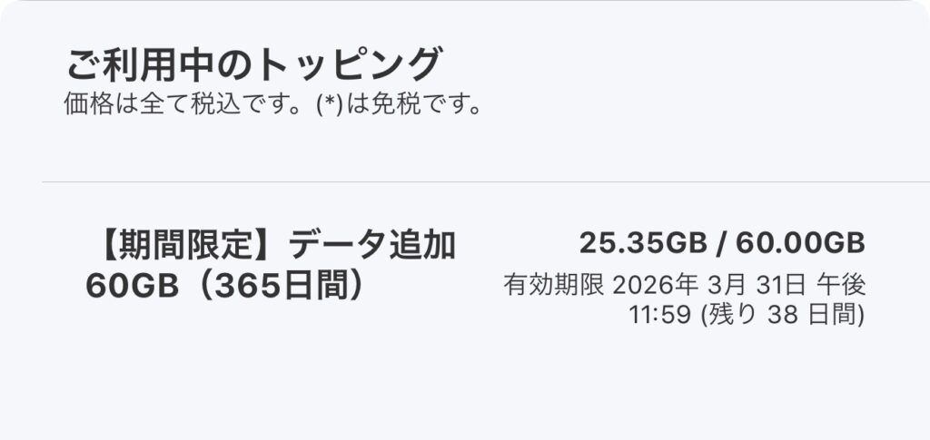 povo2.0のトッピングの期限