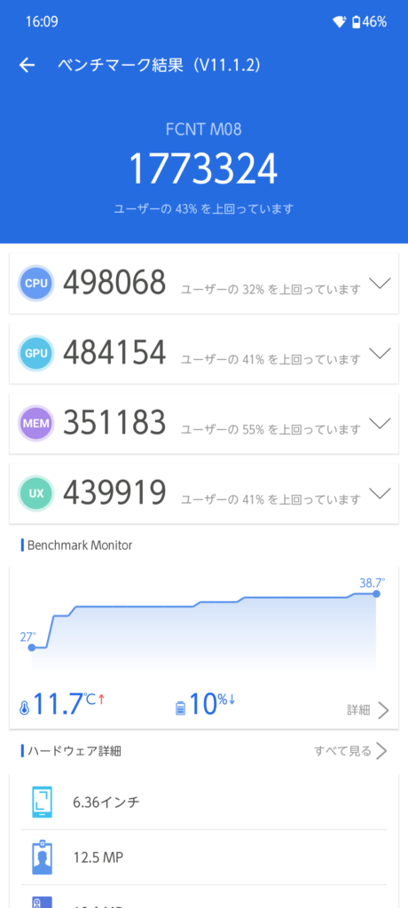 arrows AlphaのAntutu
