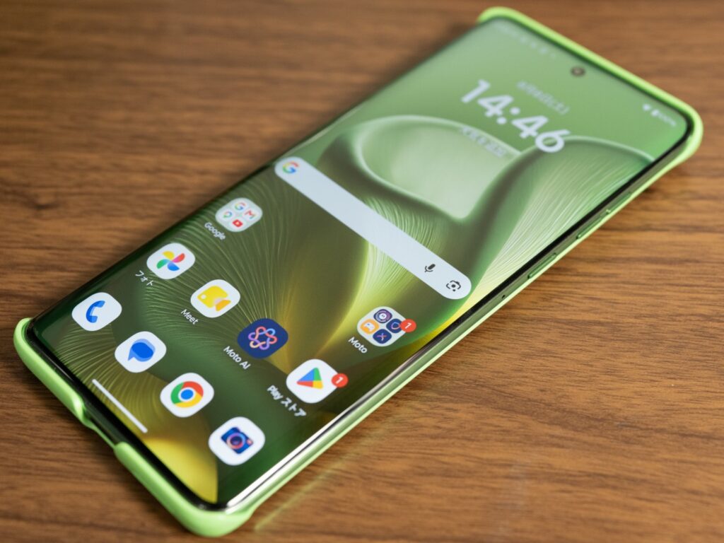 motorola edge 60ケース装着時